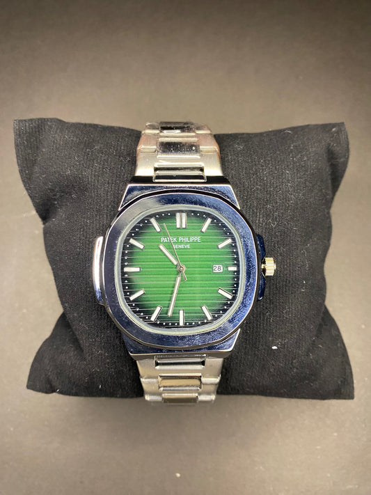 Patek Philippe Nautilus — White Edition with Green Dial