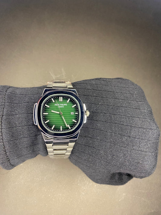 Patek Philippe Nautilus — White Edition with Green Dial