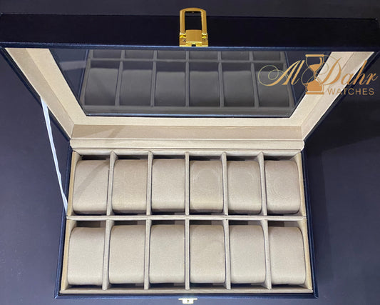 Luxury 12-Slot Watch Display Case